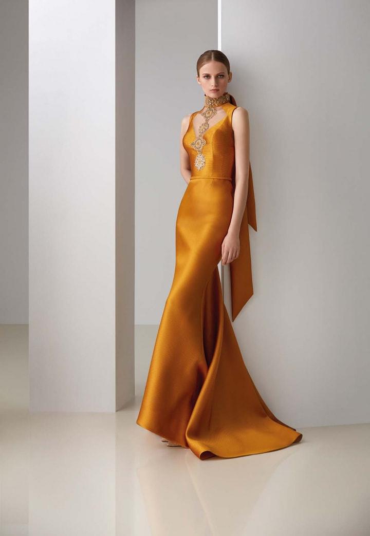 30 vestidos de fiesta color mostaza: ¡Marca la diferencia!