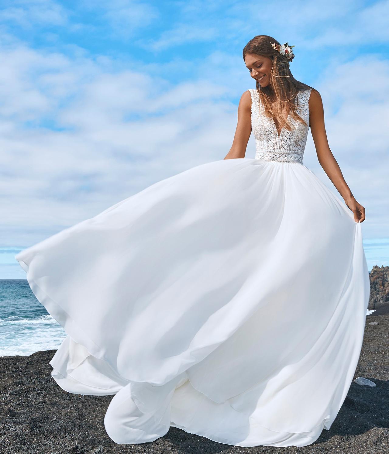 155 vestidos de novia para bodas en la playa