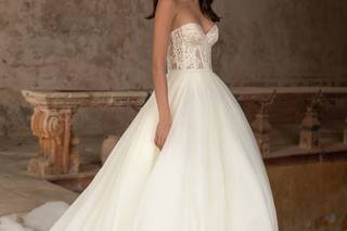 vestido de novia princesa con corset