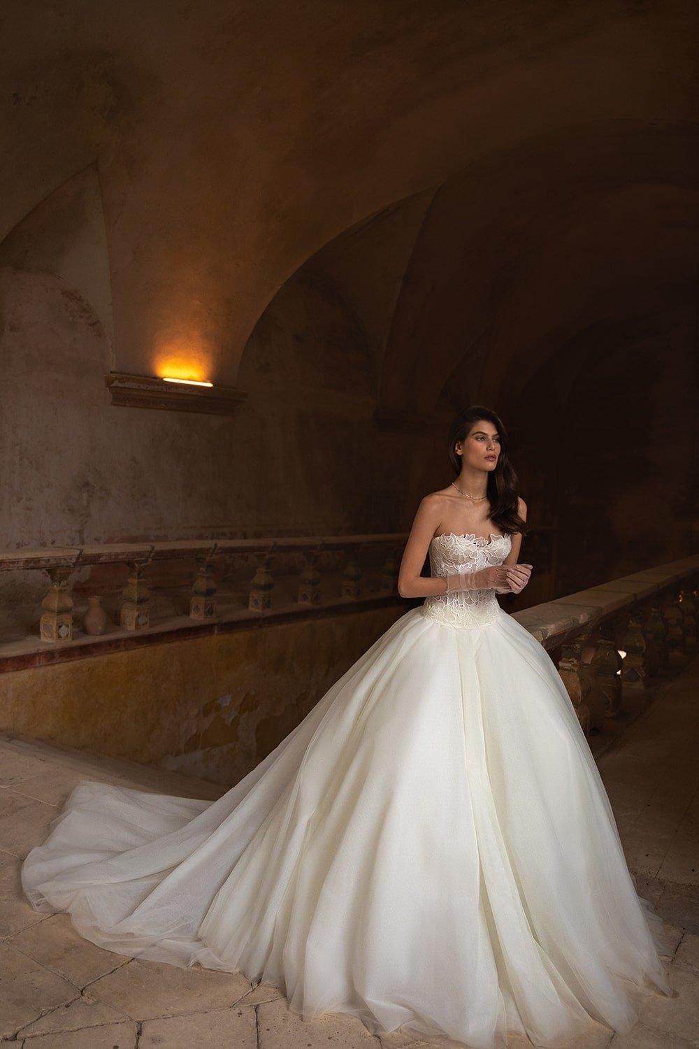 vestido de novia princesa con corsé