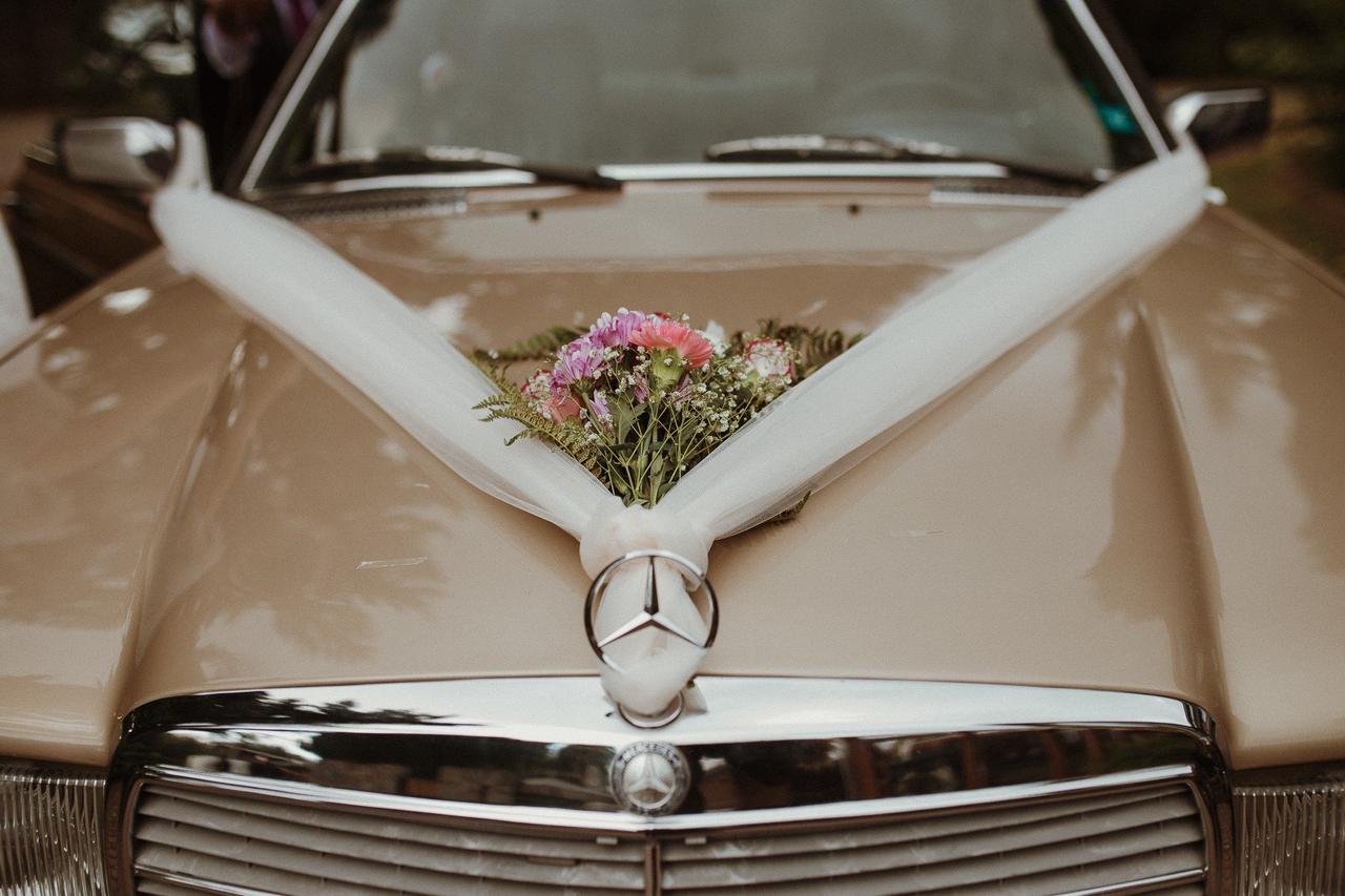 10 ideas para decorar el carro para boda