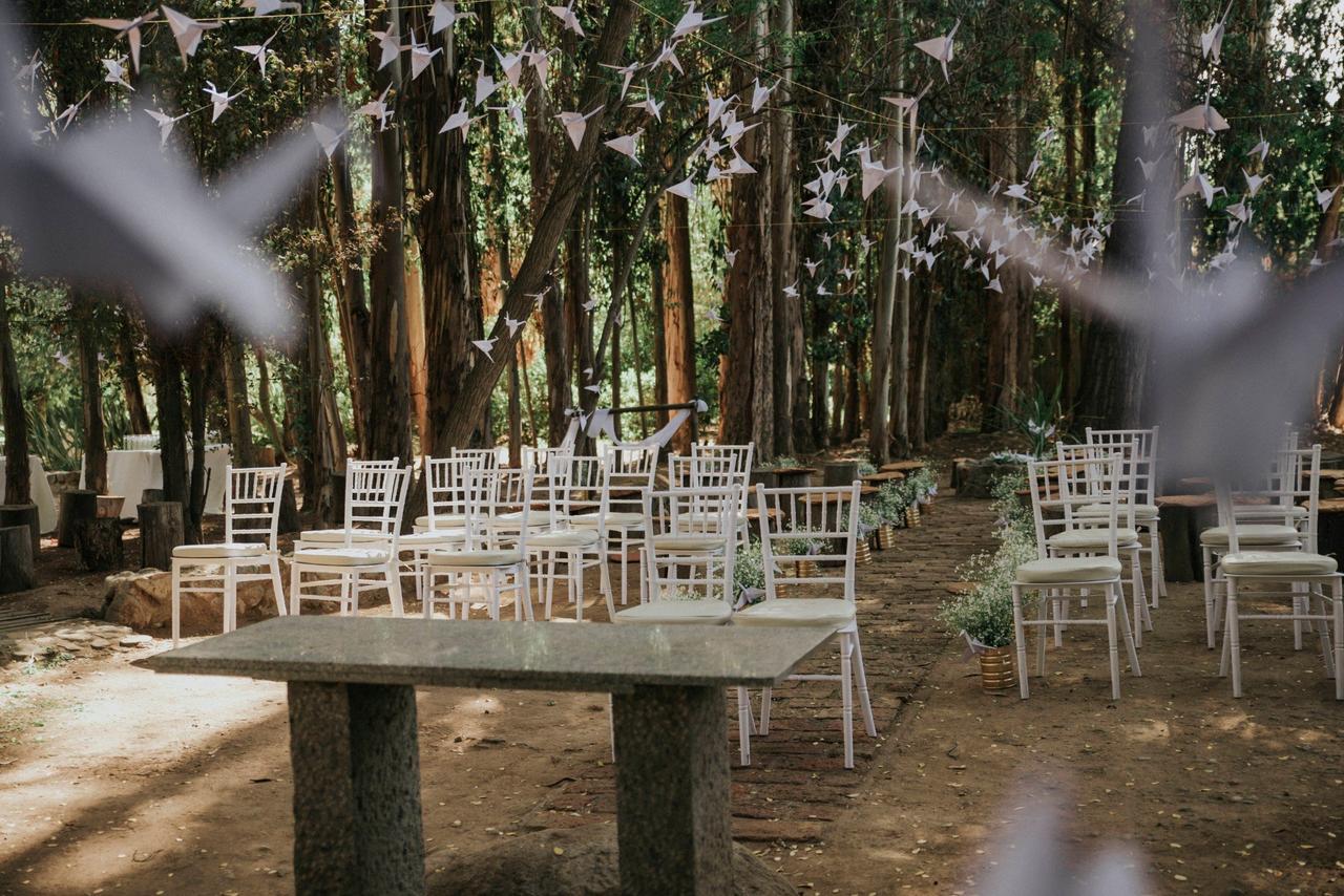 Un camino de pétalos es una linda idea para decorar tu camino al altar.