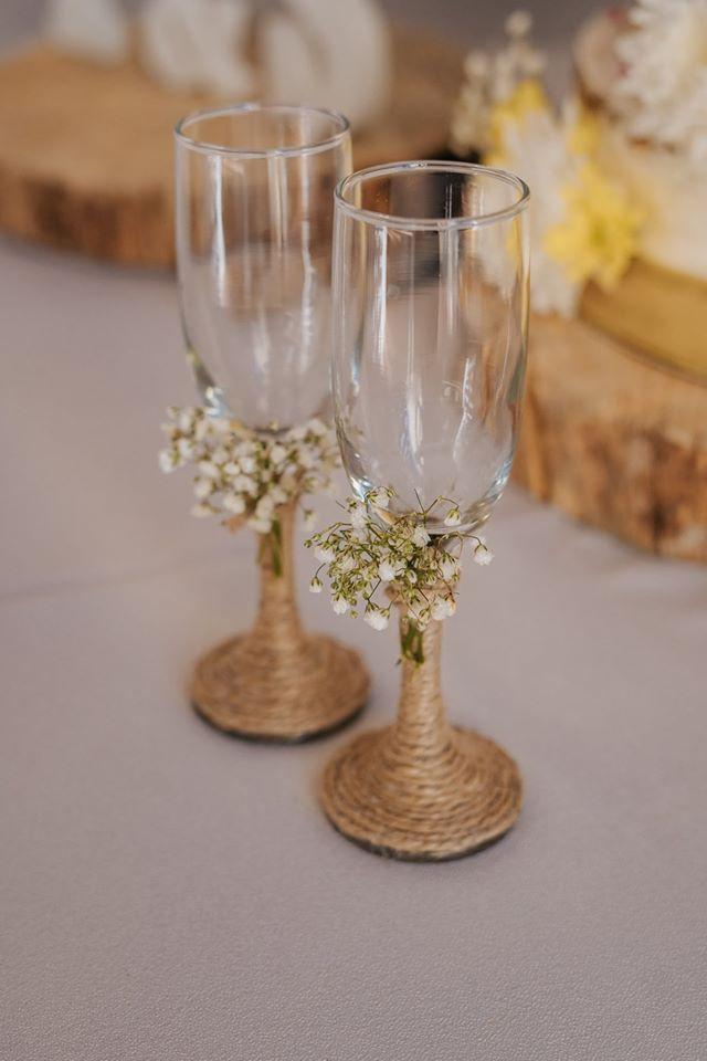 Copas decoradas para bodas: el regalo perfecto para una boda