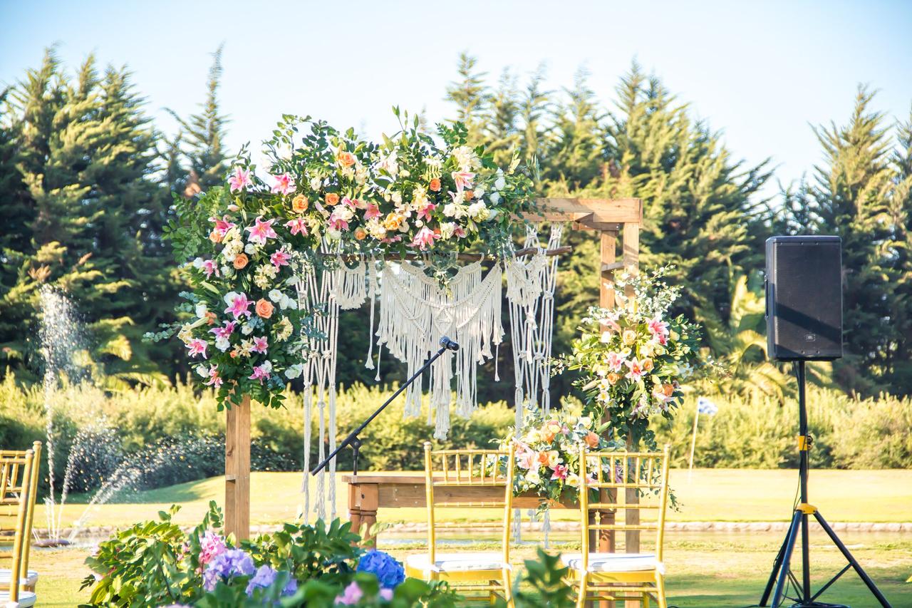 Altar de matrimonio boho chic