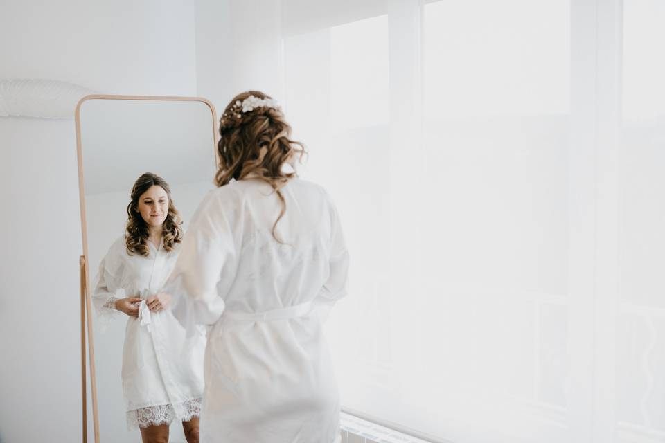 Todo lo que ocurre en la habitación de la novia antes de la ceremonia