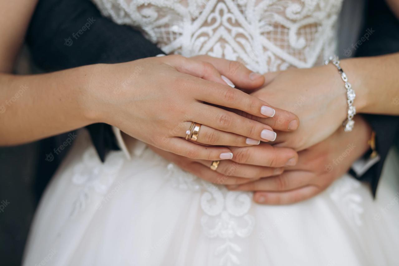 En que lado va el anillo de matrimonio de la mujer sale