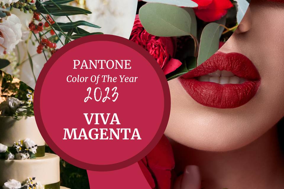 Viva Magenta: el color del año 2023 según Pantone y cómo aplicarlo en su boda