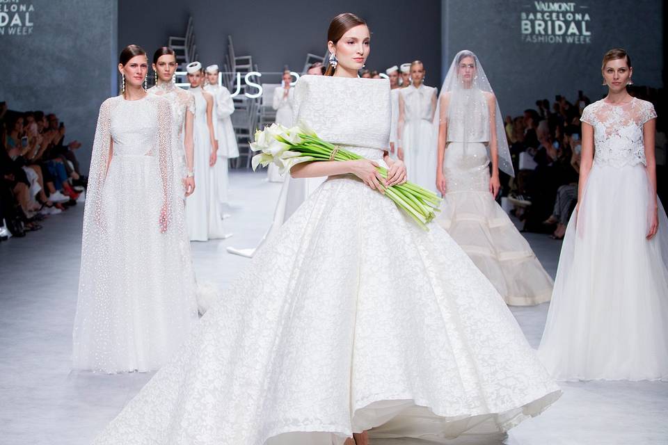 Jesús Peiró presenta sus vestidos de novia 2020 en la Valmont Barcelona Bridal Fashion Week