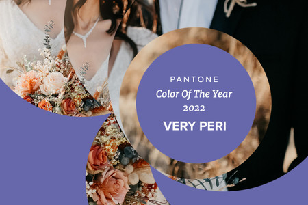 Very Peri es el color de 2022, según Pantone, y así pueden usarlo en su matrimonio