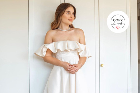 ¡Clásica y elegante llega la novia!: todos los detalles del look civil de Belén Soto