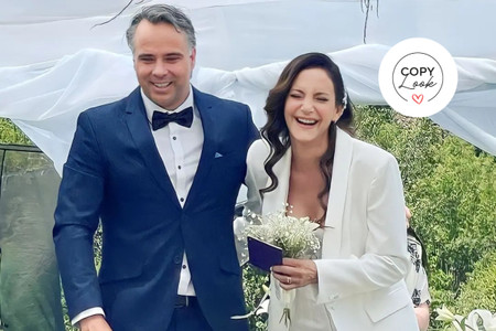 ¡El matrimonio y looks de novios del Feña González y Luciana Aymar!