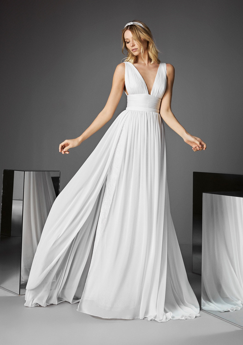 Vestidos de novia largos para el civil 45 modelos de inspiración