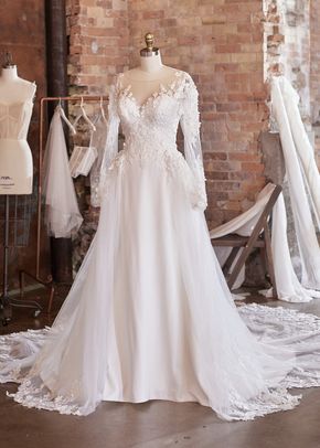 ARTA DETACHABLE TRAIN, Sottero and Midgley