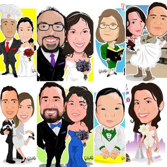 Caricaturas para novios
