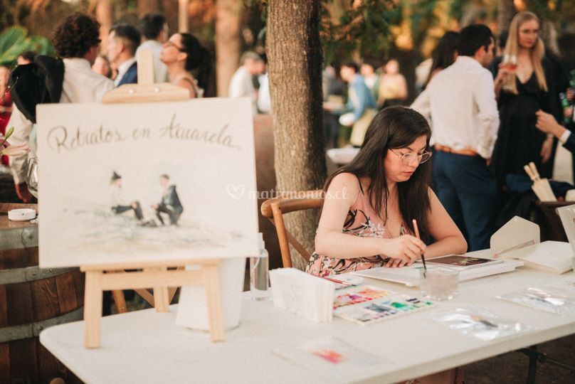 Mimí Palacios - Retratos en acuarela