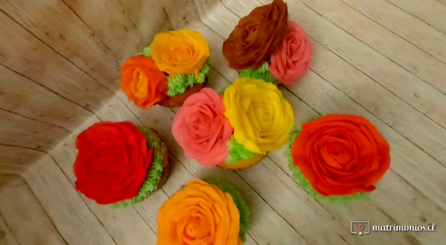 Cupcakes florales 