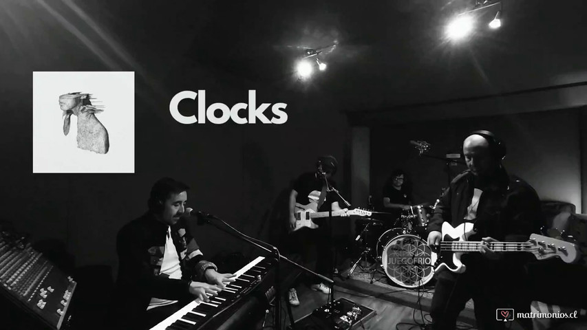 Clocks (hook, piano) - Broadcasting desde su sala de ensayo