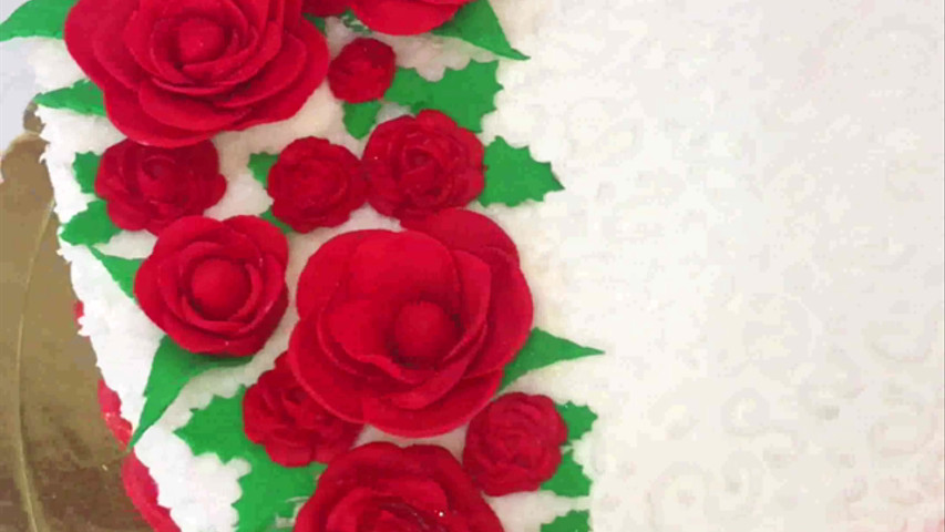 Torta con rosas