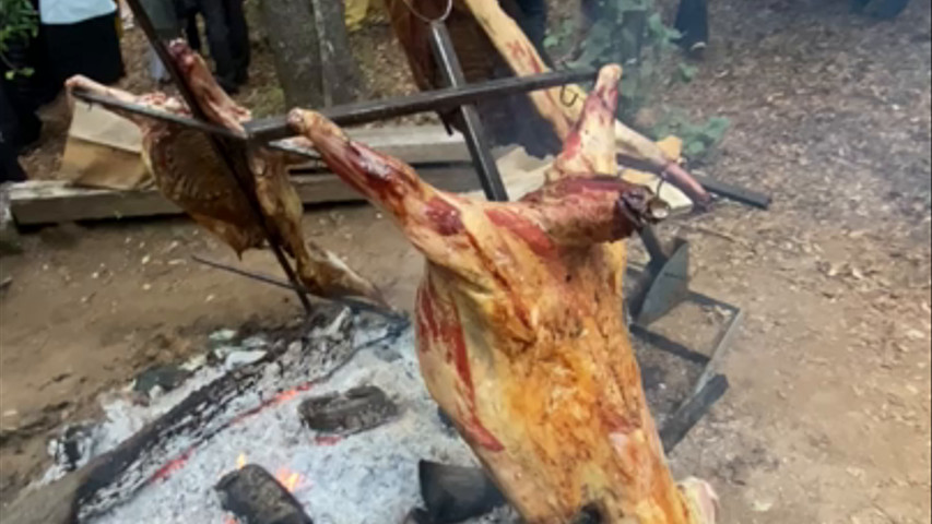 Asado cordero