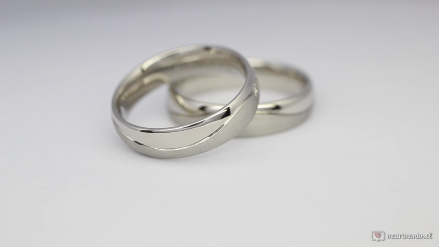 Argollas de matrimonio platino y diamantes