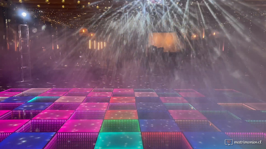 Matrimonio pista y bolas disco 