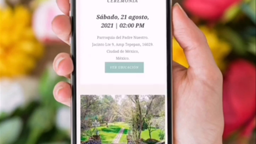 Invitación digital Orquídea | Mariangel y Rómulo