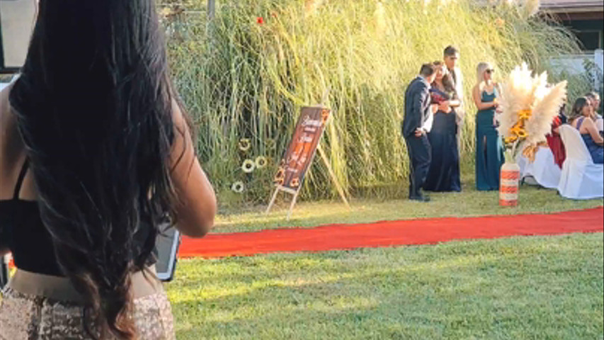 Entrada de novios y cocktail 