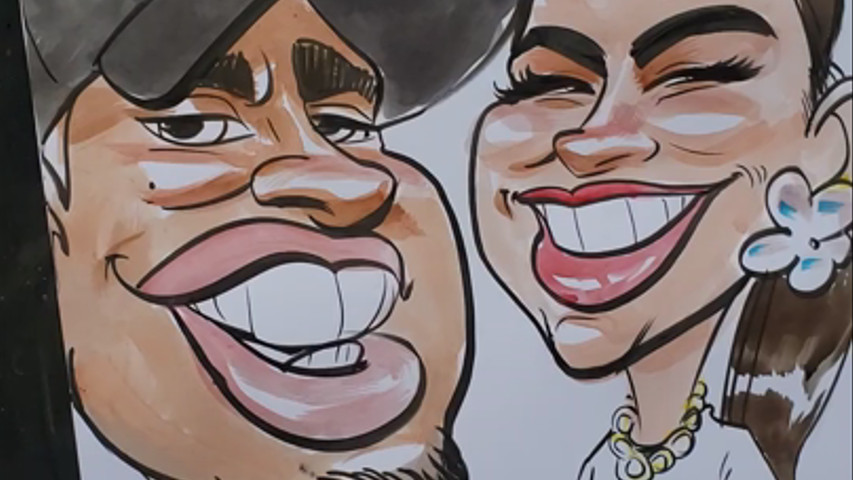 caricaturas en vivo DIBUJAME.CL