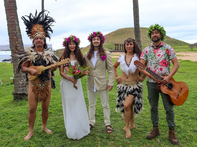 El matrimonio de Valentina y Michael en Isla de Pascua, Isla de Pascua 5