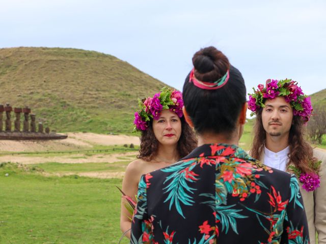 El matrimonio de Valentina y Michael en Isla de Pascua, Isla de Pascua 14