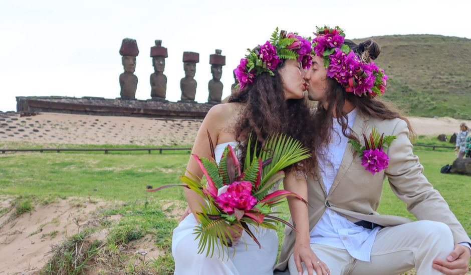 El matrimonio de Valentina y Michael en Isla de Pascua, Isla de Pascua