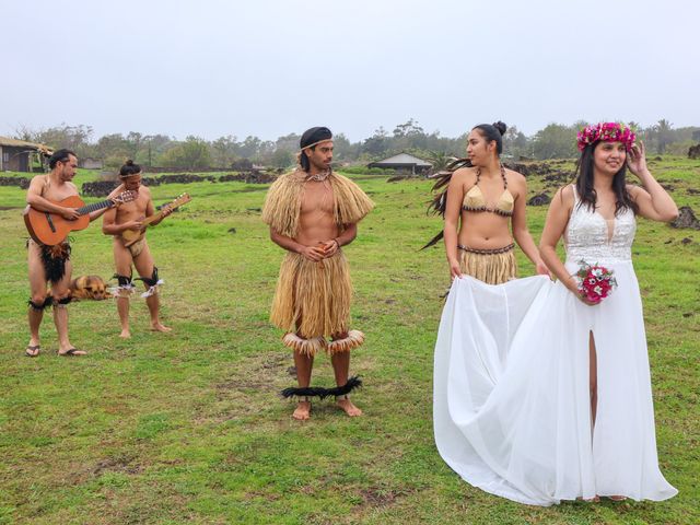 El matrimonio de Gabriel y Gisela en Isla de Pascua, Isla de Pascua 1