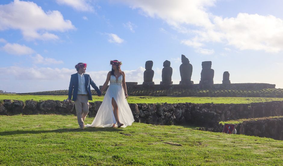 El matrimonio de Gabriel y Gisela en Isla de Pascua, Isla de Pascua