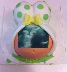 Pasteles de Baby  Shower: Pancita de embarazada - 4