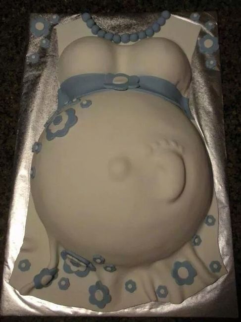 Pasteles de Baby  Shower: Pancita de embarazada - 5