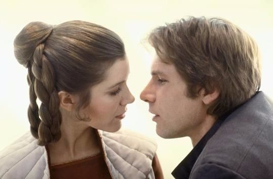 Han Solo y Leia
