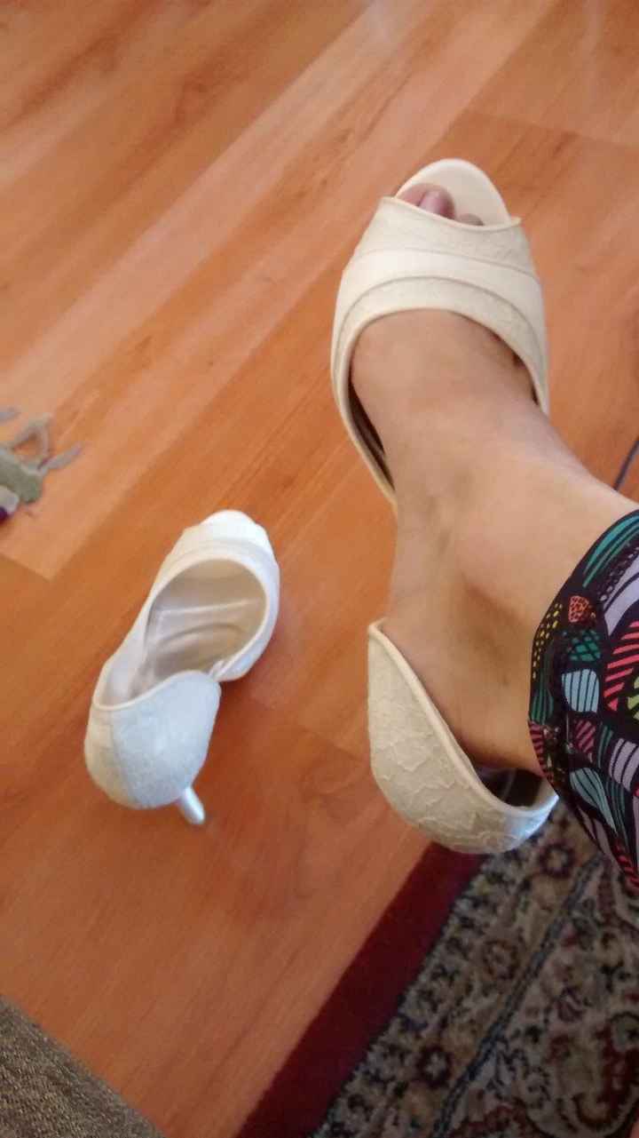 Zapatos Novia Marfil Talla 42 Taco 11 cm