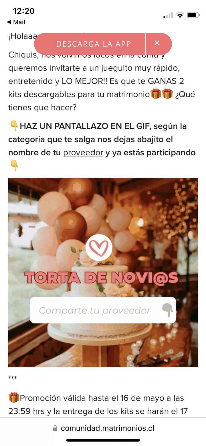 🎁¡COMPARTE tu proveedor con un pantallazo y GANA 2 KITS para tu matri!!🎁 - 1