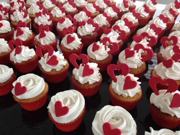 Cup cakes corazon