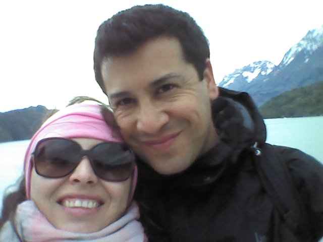 nuestra selfie en el glaciar grey