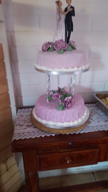 pastel de boda civil