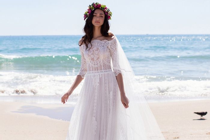 10 Vestidos para novias playeras🏖️👗👰¡Te encantarán! 10