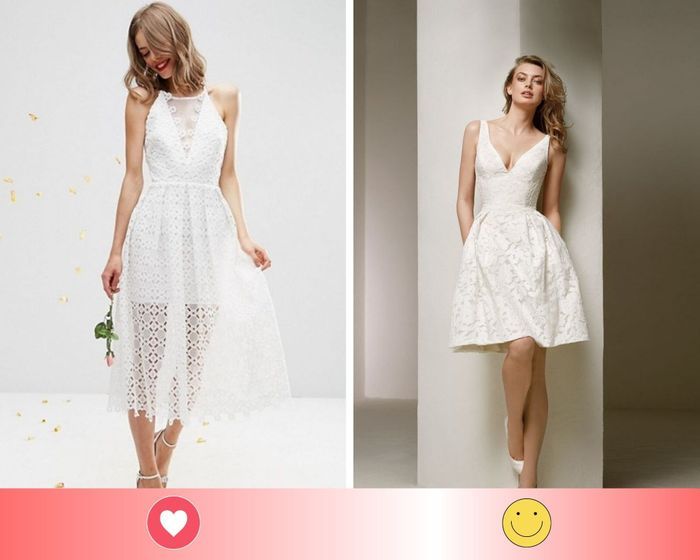 2 vestidos de novia civil: escoge UNO - 1