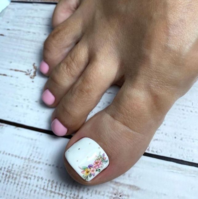 6 diseños de pedicure para novias parte 1...¡Elegí tu favorito! 2
