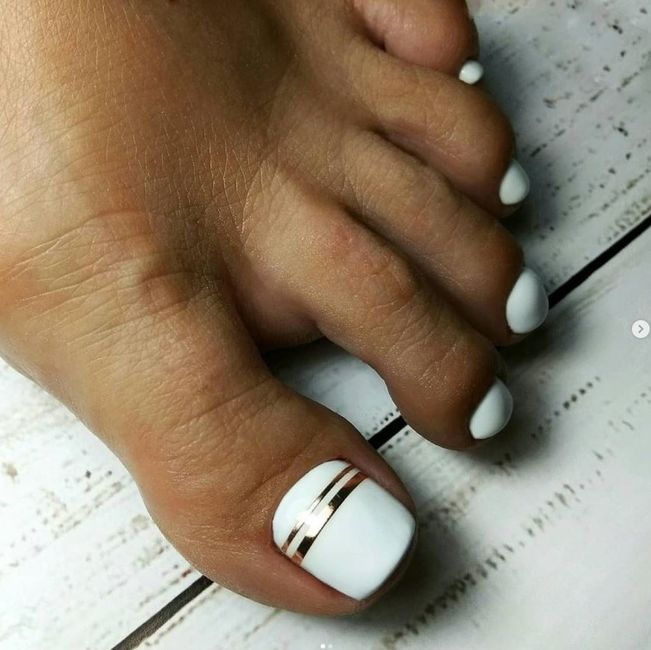 6 diseños de pedicure para novias parte 1...¡Elegí tu favorito! 5
