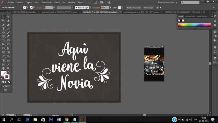 Cartel de bienvenida - 2