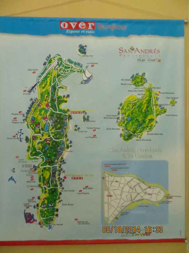 mapa Isla San Andres