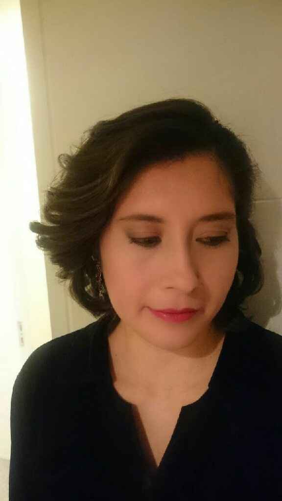 Mi prueba de maquillaje y peinado i - 9