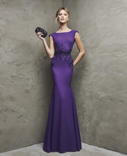 7 Vestido dama violeta