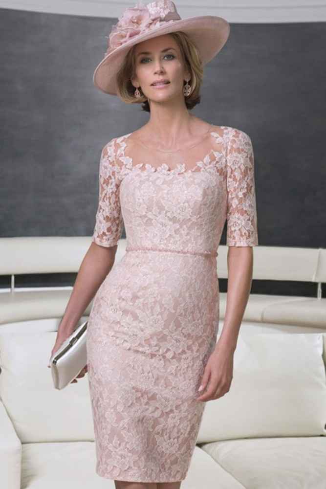 vestido rosa de la novia